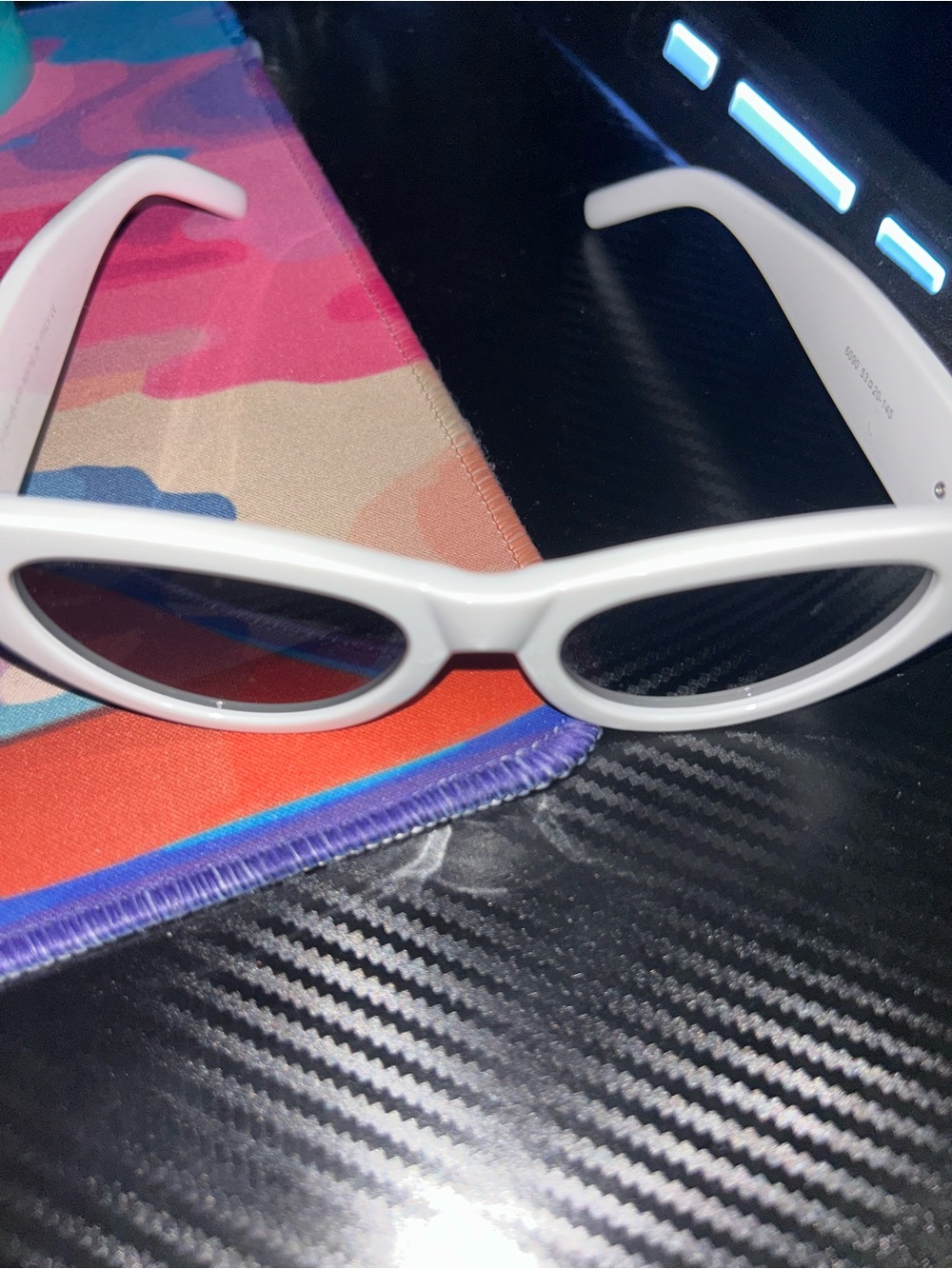 Saint Laurent White Sunglasses Comes with Box